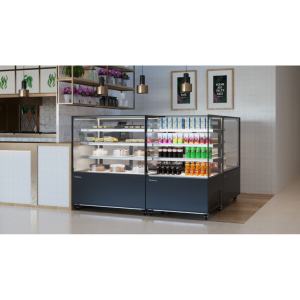 Витрина кондитерская Carboma KC71-130 VV 1,2-2 (9005) открытая - Изображение 5