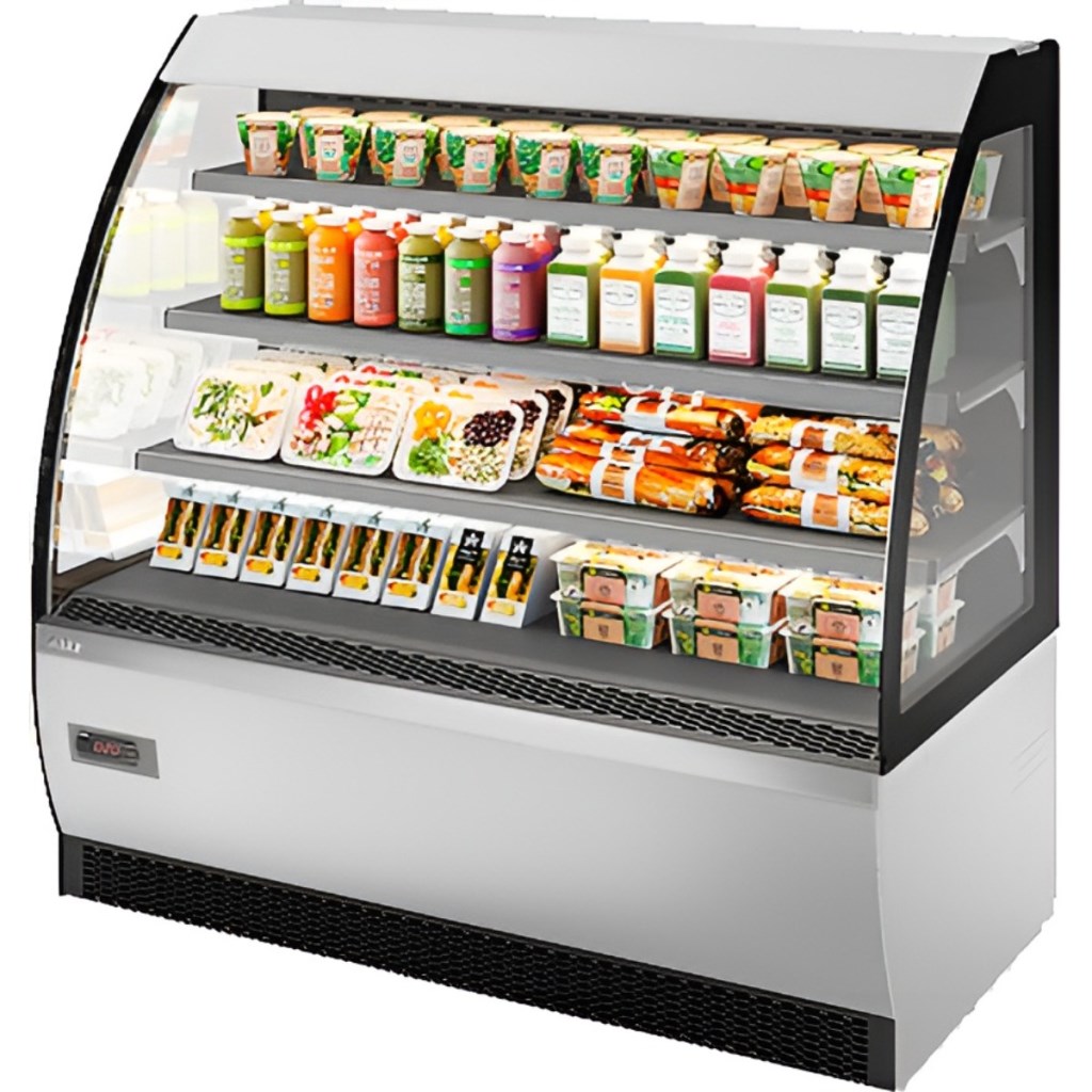 Витрина кондитерская Chilz VETE OFT 90 белый глянец, шлифованная нержавейка