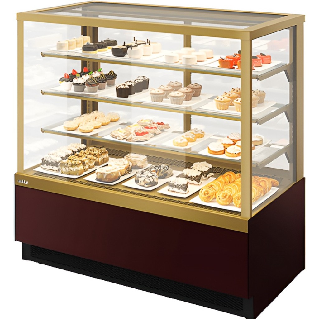 Витрина кондитерская Chilz VETE KUB LUX 90 шоколад, золотой глянец, шоколад