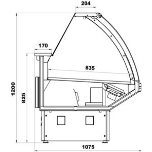 Витрина морозильная МХМ Парабель ВХН-2,5 (без боковин, ТРВ) (две тумбы) - Изображение 3