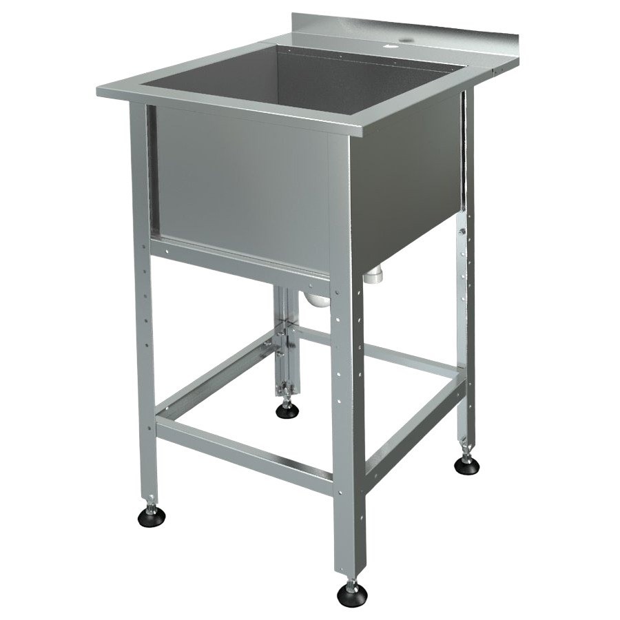 Ванна моечная с бортом МХМ МБ-1-0,4-0,63/0,63 (AISI 430, t=0,6)