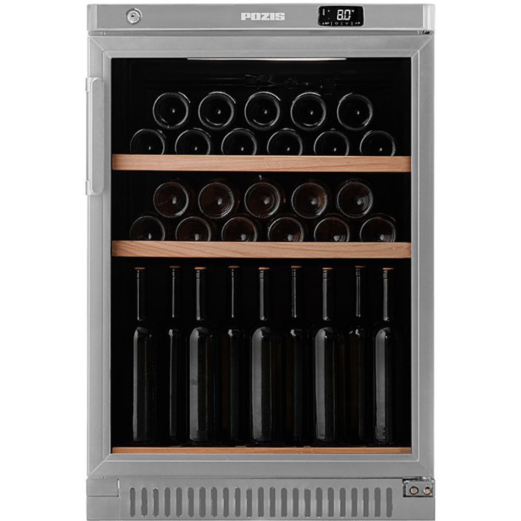 Шкаф винный Pozis ШВ-39 серебристый