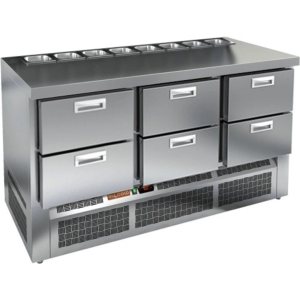 Стол холодильный для салатов HiCold SLE2-222GN (1/6) О без крышки