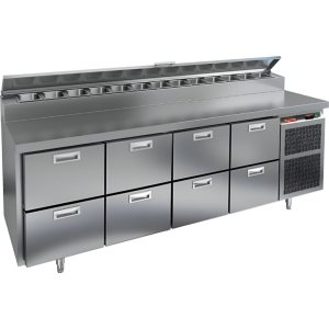 Стол холодильный для пиццы HiCold PZ2-2222GN (1/6)