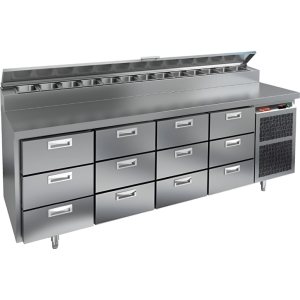 Стол холодильный для пиццы HiCold PZ2-3333GN (1/6)