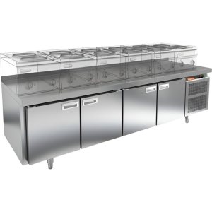 Стол охлаждаемый HiCold GN 1111/TN LT О под тепловое оборудование