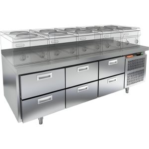 Стол охлаждаемый HiCold GN 222/TN LT O под тепловое оборудование