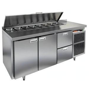 Стол холодильный для салатов HiCold SL1-112GN (1/3) с крышкой