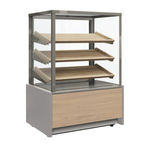 Витрина кондитерская Carboma KC70 N 0,9-2 Light Паттерн (0106 Седой дуб) хлебная, без стекла