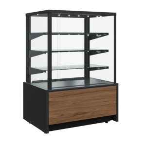 Витрина кондитерская Carboma KC70 N 0,6-1 Light Паттерн (0108 Темный дуб) нейтральная