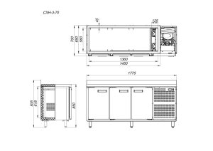 Стол морозильный Arkto СХН-3-70 - Изображение 2