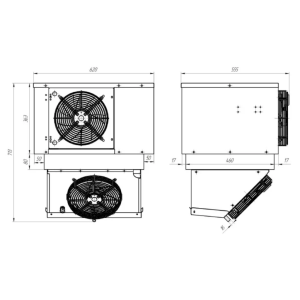 Моноблок холодильный низкотемпературный Intercold MLCM-109 FT T (опция -10° С) - Изображение 3